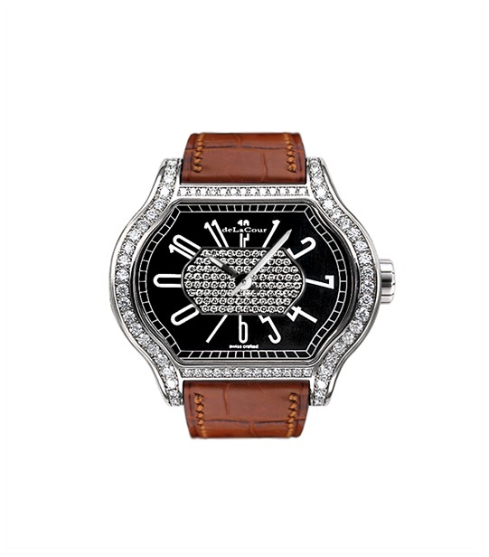 Replica DeLaCour City 1 Black WAST1857-0660W Replica Watch